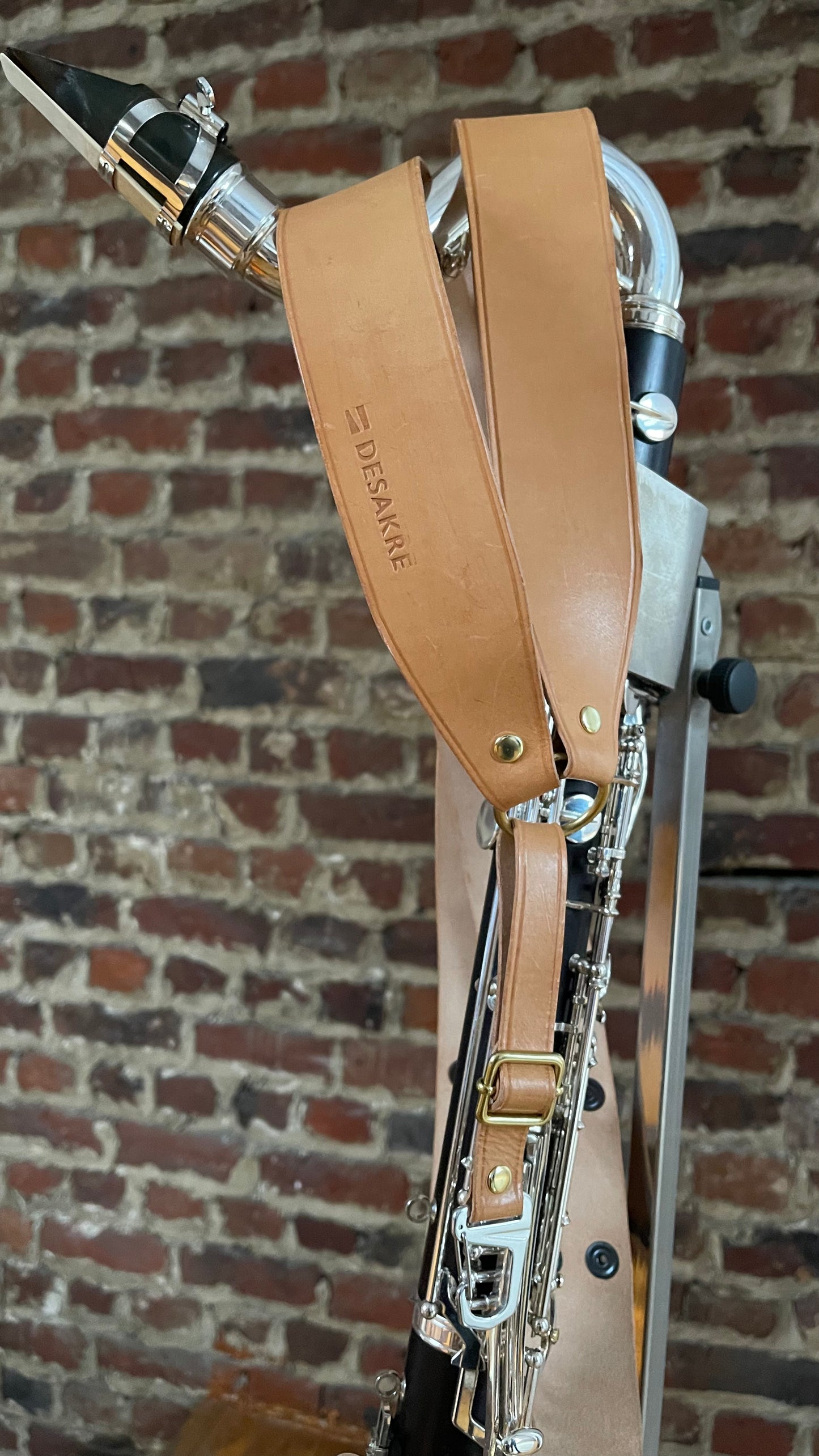 Leather harness for sax & clarinet